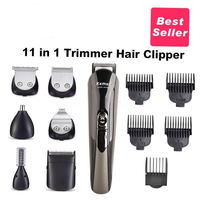Rechargeable Electric hair trimmer clipper Barber 11 in 1