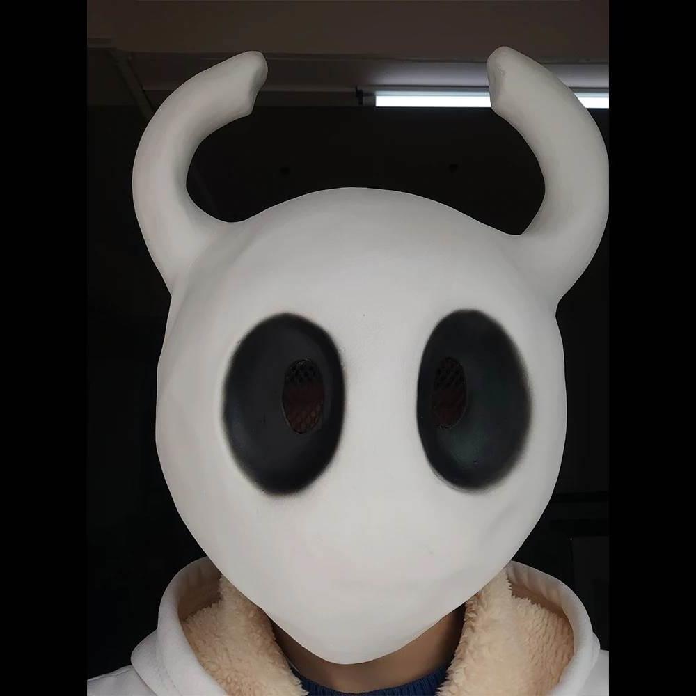Hollow Knight Latex Mask 万圣节空洞骑士面具乳胶头套