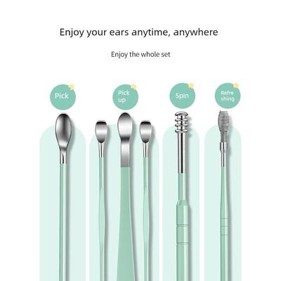 6PCS Ear Cleaner Wax Removal Tool Earpick Sticks Earwax Remo
