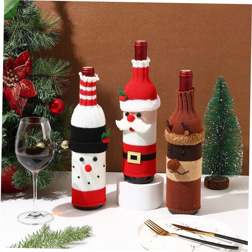 christmas decoration Old man snowman bottle holder圣诞酒瓶套