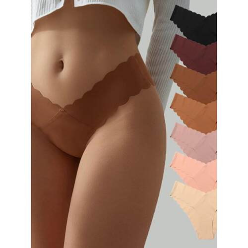 Sports Women's Panties Seamless Briefs Mid Rise Underwea