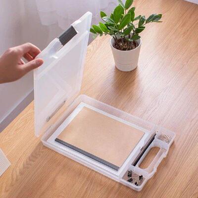 Storage Box Portable File Folder Writing Pad Openable Paper