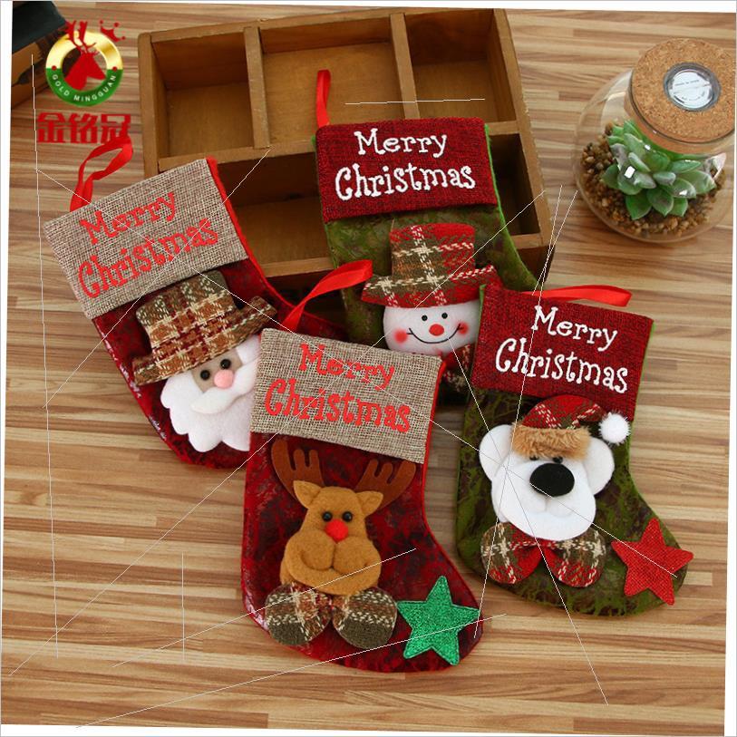 Christmas tree pendant Christmas stocking gift bag耶诞袜