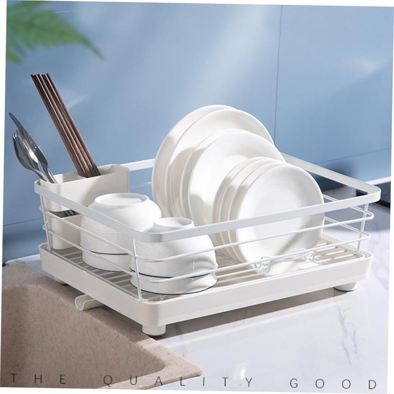 Stainless steel dish drying rack storage kitchen cup holder