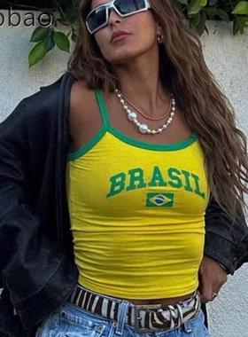 Spring women's short sleeved round neck casual letter printe