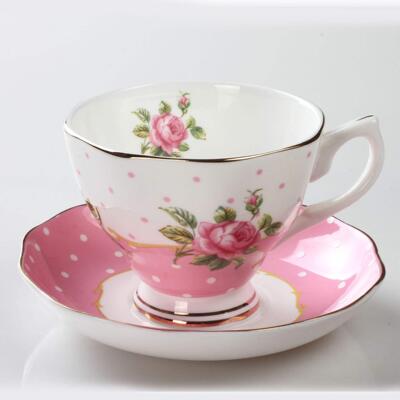 Bone China British afternoon tea set coffee cups and saucers