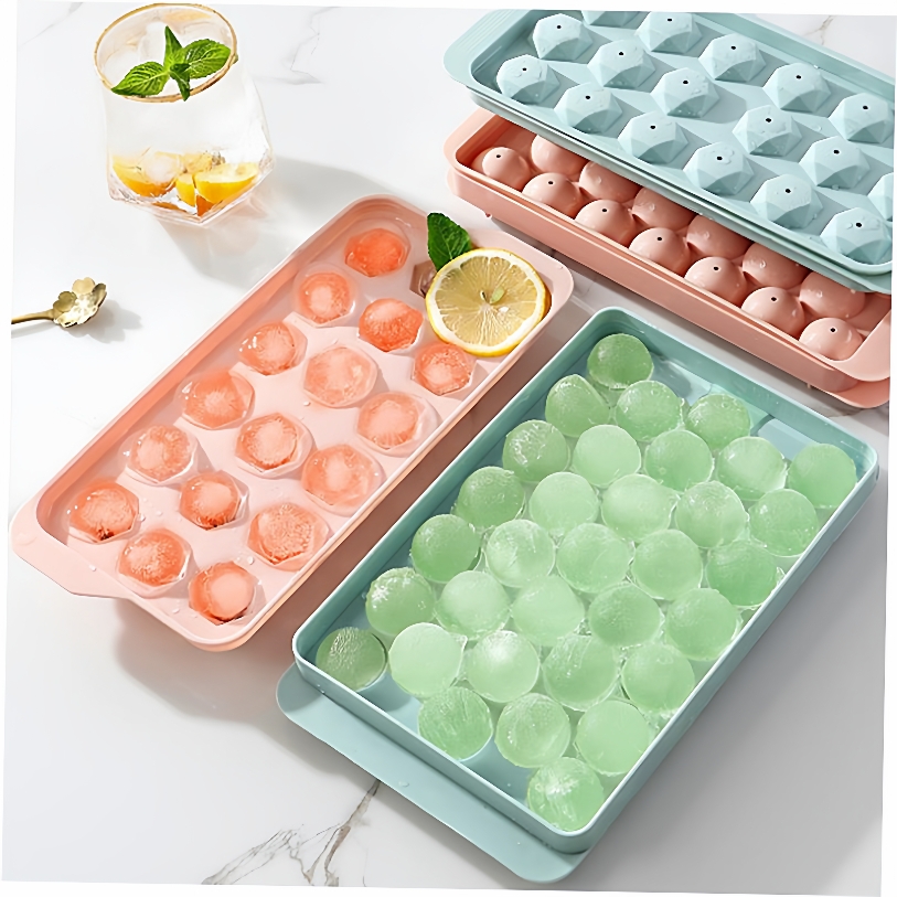 Round Rhombus Ice Mould Ice Cube Tray Cube Maker PP Whisky