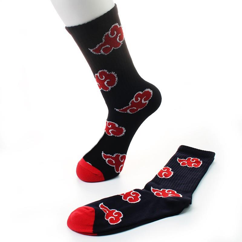 Japan Akatsuki Socks Pure Cotton Fire Cloud Animation Surrou