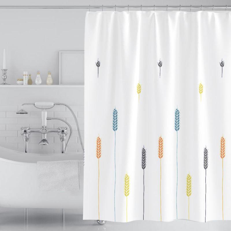 bath shower curtain with thick opaque curtain shading
