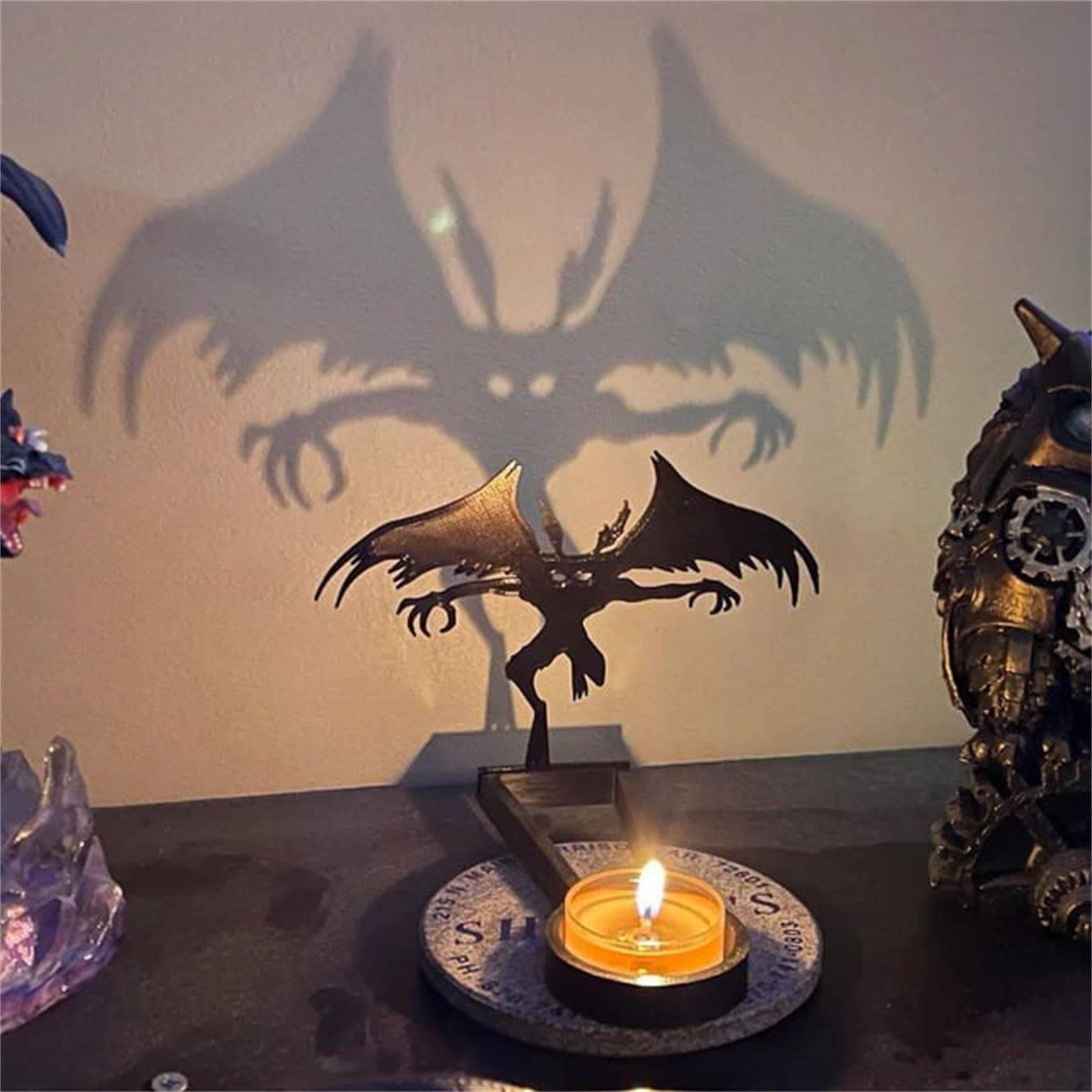 Halloween Decoration Vintage Shadow Candle Holders Funny Ter