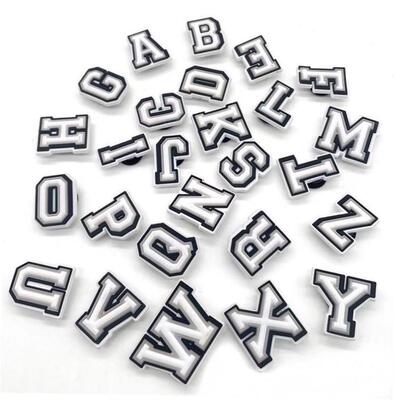 Shoe Charms Decorations for Crocs 1pcs Alphabet Letter Pins