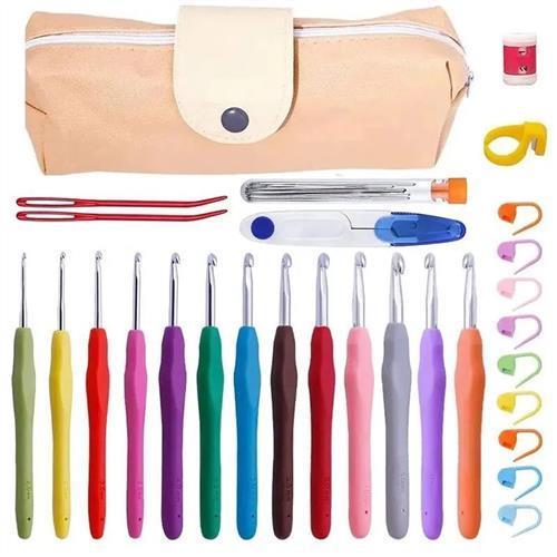 38pcs/set Crochet Hooks Set Crochet LargeEye Blunt Yarn Weav
