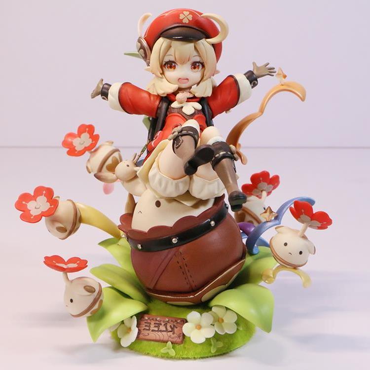 Genshin Impact Paimon Anime Figure Klee/Keqing/ Hu Tao Actio
