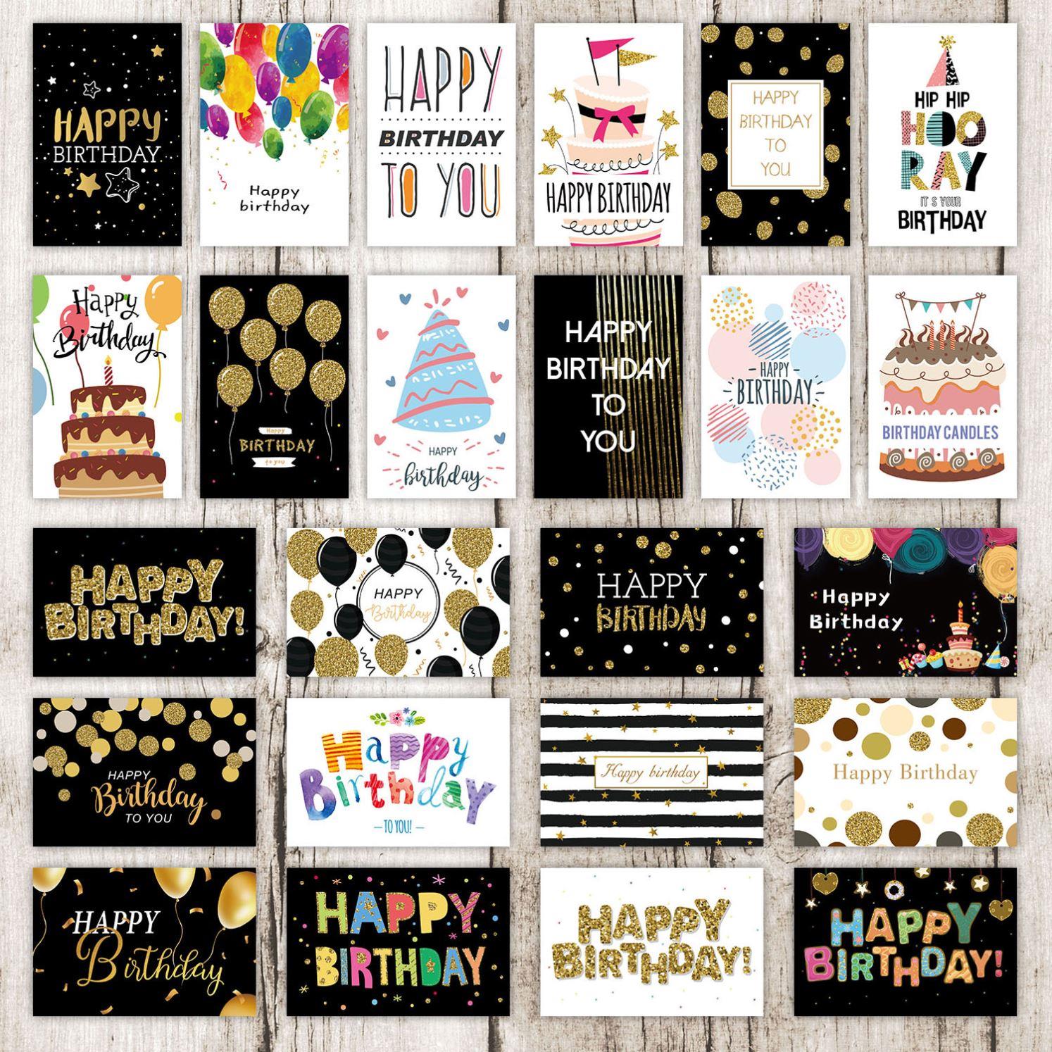 happy birthday card envelope small birthday cards生日贺卡