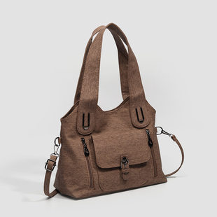 托特包通勤硬挺女士包包斜挎包腋下托特大容量女防水手提单肩包