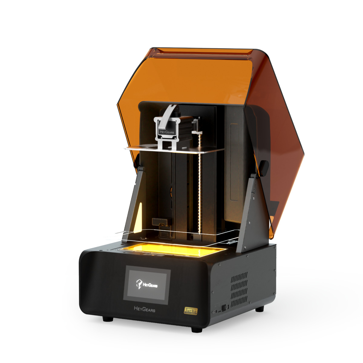 HeyGears/黑格Reflex RS Turbo光固化打印机定制琥珀屏大幅面桌面家用高精度快速3D打印机消费级手办模型