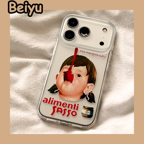 卡通男孩适用苹果手机壳