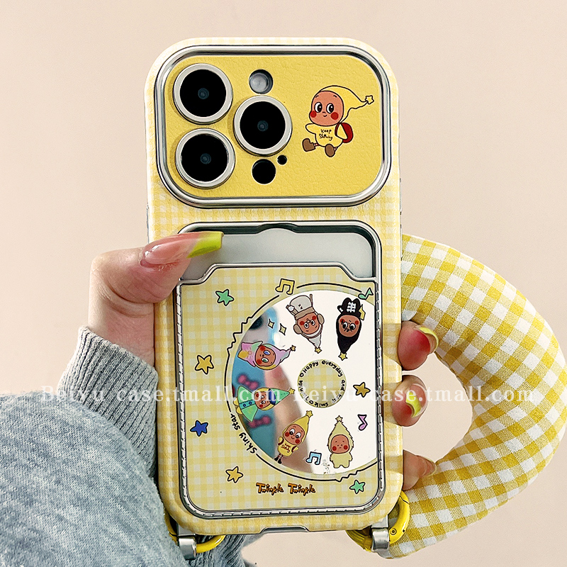 大视窗镜面星星人适用苹果手机壳