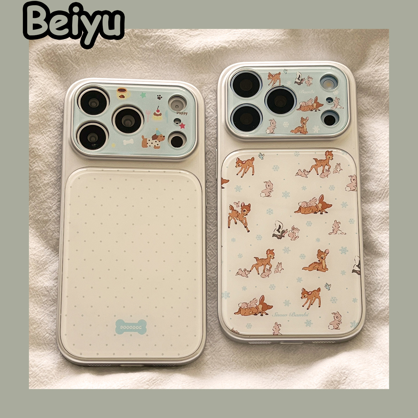可爱卡通腊肠狗梅花鹿适用苹果18Promax手机壳iphone17pro新款17pm小众14pro高级感15pm女18pro创意13全包15