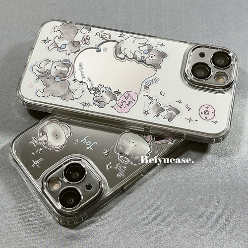 苹果iPhone镜面可爱全包包邮