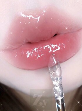 唇蜜透明唇釉细闪保湿滋润女镜面打底无色唇膏玻璃护唇油叠涂口红
