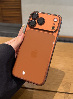 【全包镜头】适用于iPhone17promax手机壳新款轻薄Air高透黑色苹果16简约plus高级感15时尚14防摔13pro硬套12