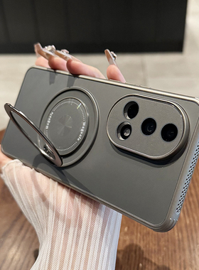 【360°自由旋转】适用于华为nova13pro手机壳新款磨砂nova14磁吸nova12ultra全包支架高级感mate70商务硬60+