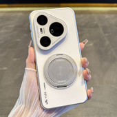 适用于华为pura80pro手机壳新款 可360°任意旋转 P80ultra磁吸支架p70全包镜头散热磨砂mate70高级感商务