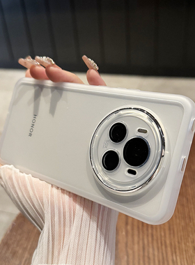 【自带镜头膜】适用于荣耀magic6手机壳新款轻薄透明荣耀400Pro全包硅胶500简约200防摔magic8pro创意X70软套