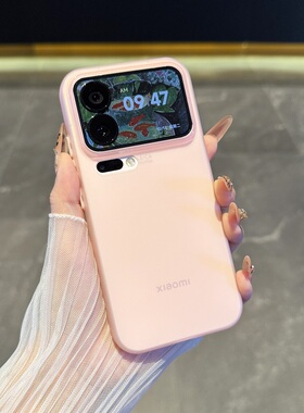 【真机实拍】适用于小米17pro手机壳新款MI17轻薄透明15pro纯色硅胶全包简约17promax创意时尚情侣款14软壳