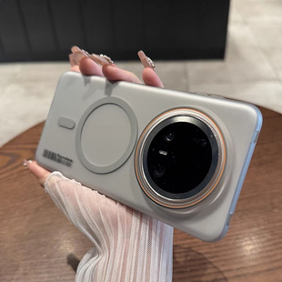 轻薄透明mate60pro 适用于华为mate70手机壳新款 防指纹 小众标签pura70创意无线磁吸防摔硬套 肤感磨砂