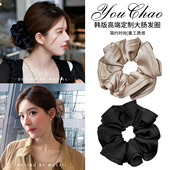 超大大肠发圈女2025新款 高级感洋气时尚 皮筋扎头发绳丸子头头花饰