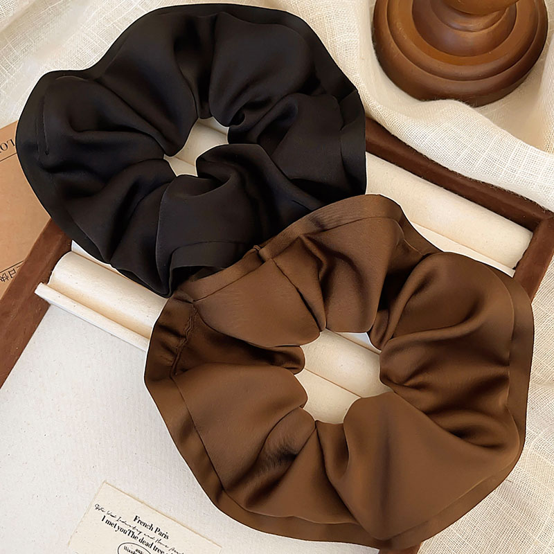 黑色大肠发圈女2025新款