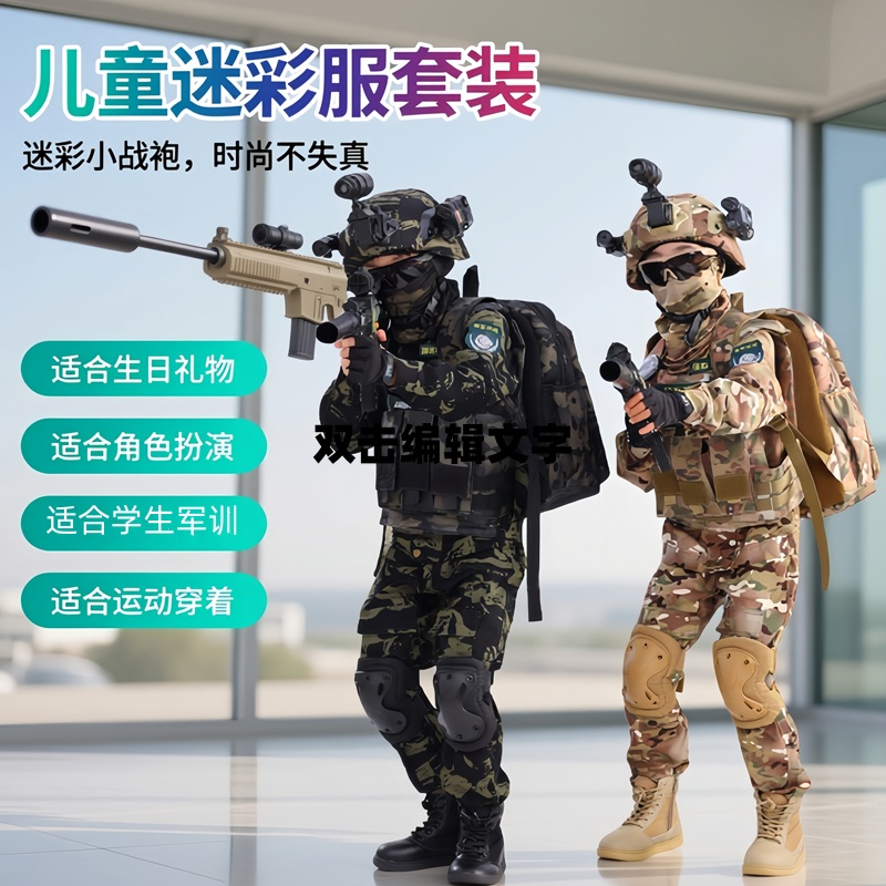 儿童迷彩服套装六一礼物玩具装备