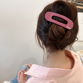 ins简约发夹女后脑勺气质盘发一字夹2026新款 大号鸭嘴夹子头饰夏