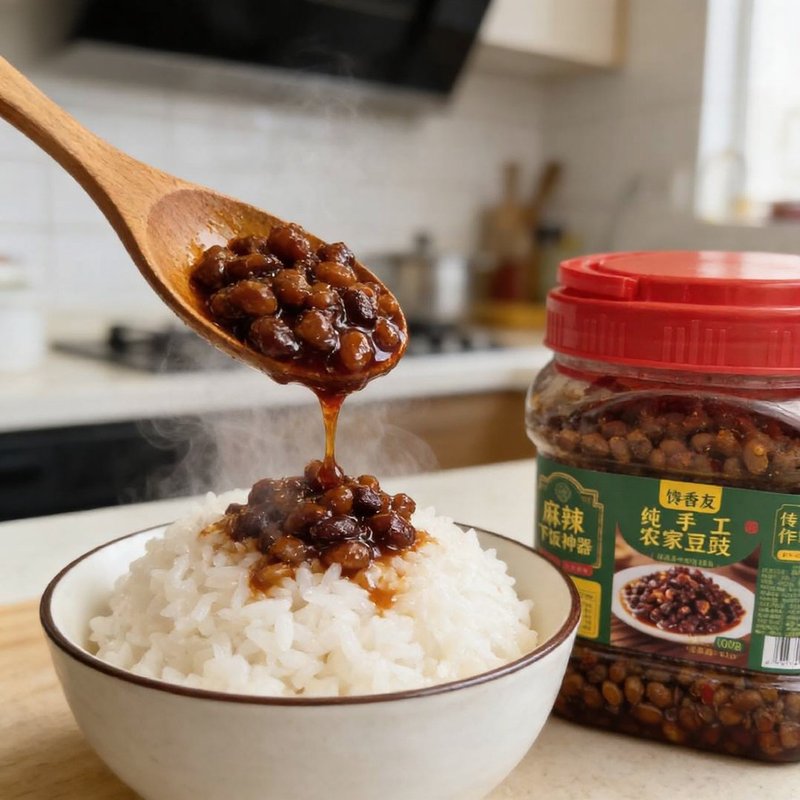 荆湘钰霉豆豉腊八豆特产下饭菜风味调料酱香辣麻辣下酒菜调味手工