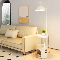 Кремовый атмосферный торшер для гостиной для спальни, дизайнерская настольная лампа для кровати, тренд сезона