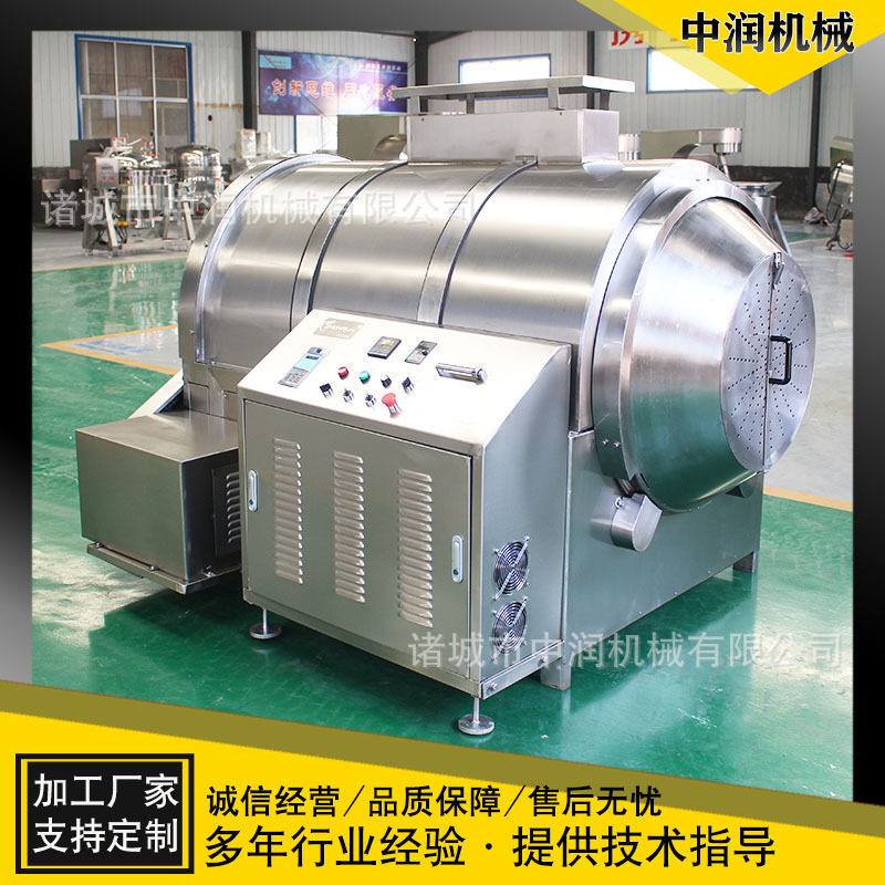 全自动混炒电磁炒货流水线 非油炸苦荞片膨化机 大型青稞爆花机