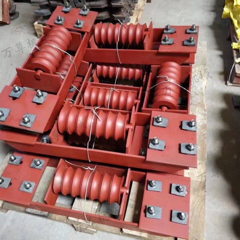 矿用无极绳绞车弯道护轨轮组 左右转弯轮组主副压绳轮组厂家