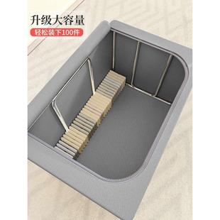 加厚衣服收纳箱家用衣柜衣物箱子大号布艺被子整理袋储物盒 4个装