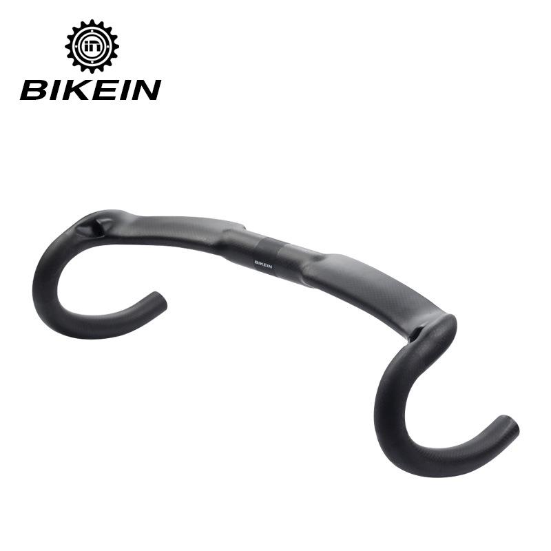 BIKEIN 跨境货源 公路自行车全碳纤维破风弯把 超轻赛车把手把横