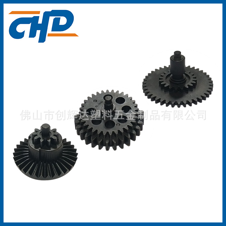 台湾slong水弹齿轮神龙18:1波箱配件MIM电狗齿轮注射成型金属扫齿