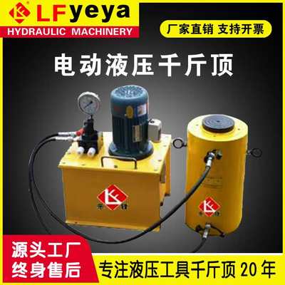 乐锋DYG QF型10-1000吨 液压千斤顶 手动电动泵控制
