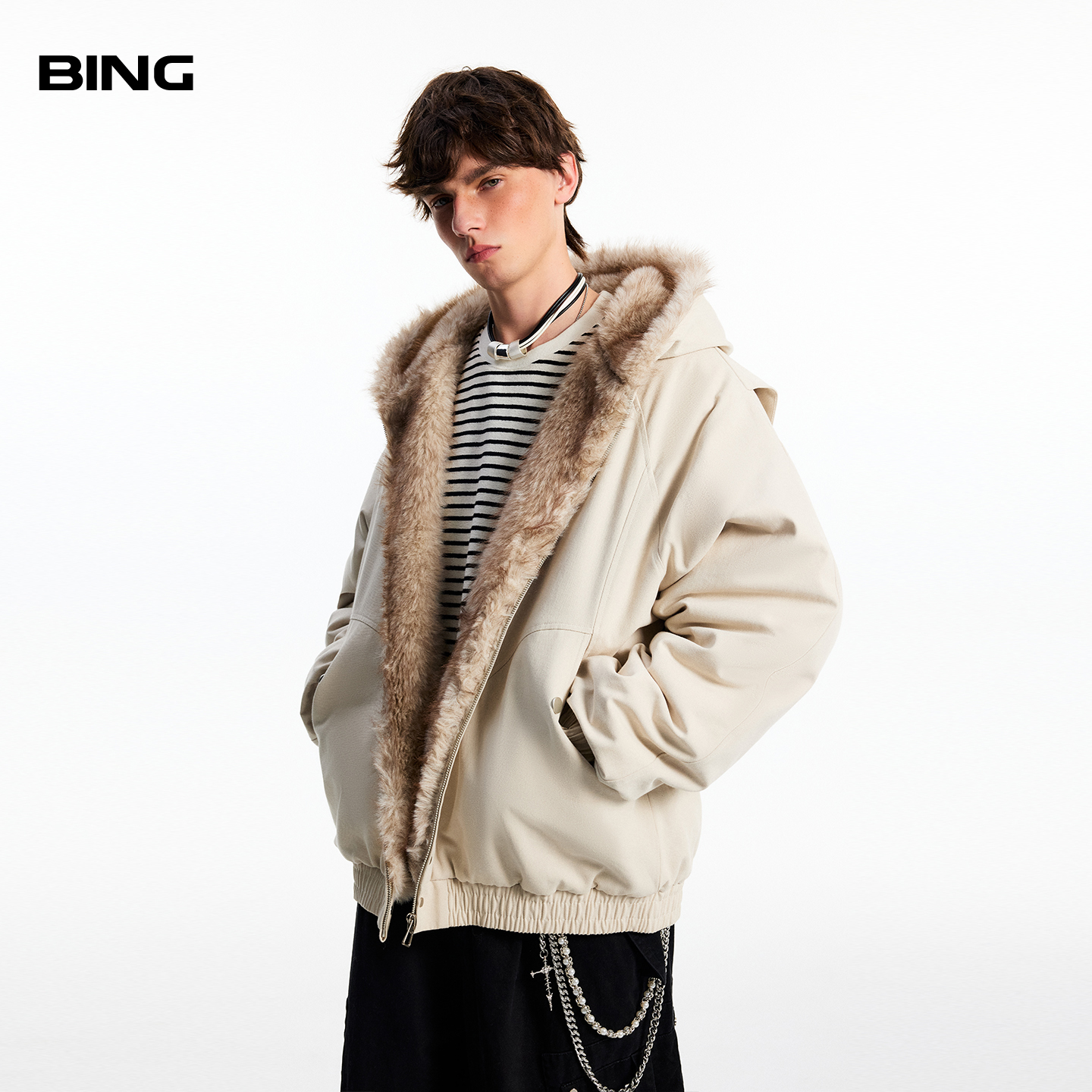 美式重磅cleanfit座山雕棉衣男