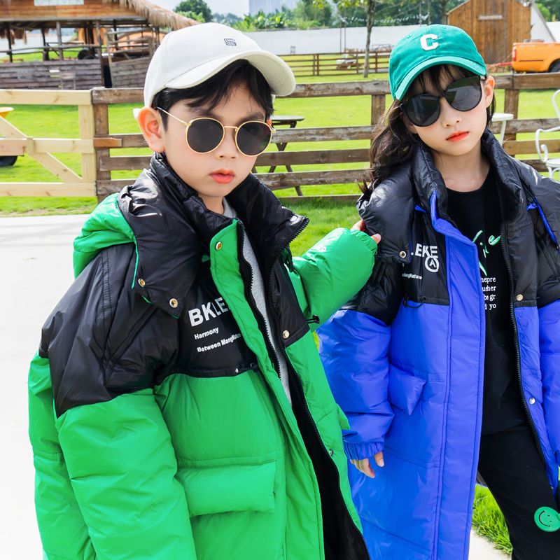 儿童羽绒服男童女童中大