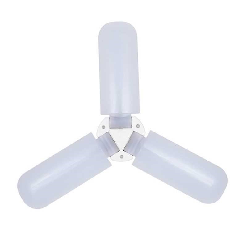 E27 LED Foldable Light Fan Shape Super Bright Bulb 220V 45W