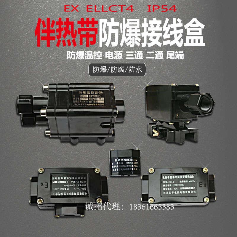 电热带伴热带配件防爆温控器电源接线盒直通二通三通尾端接头包邮