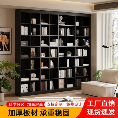 洛霖定制满墙书柜组合展示柜书架