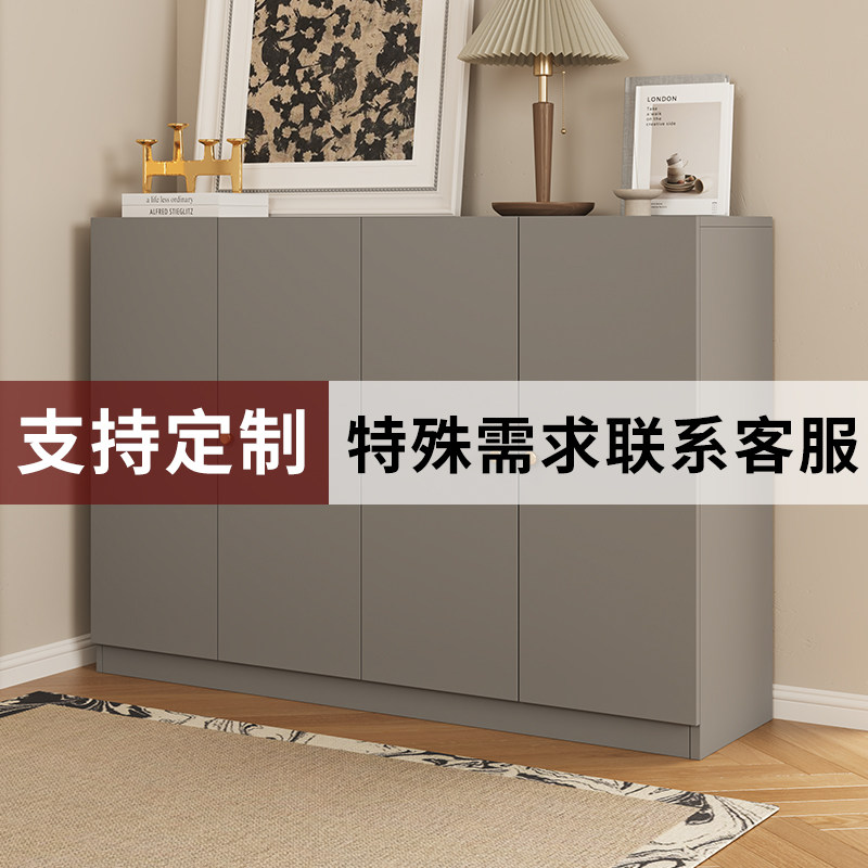 入户门鞋柜门口楼道家用实木玄关柜一体定制尺寸定做多功能高级感