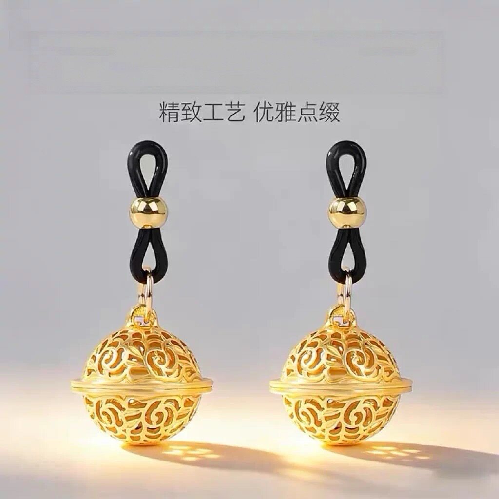 宫铃铃铛弹力夹橡圈可调不易脱落